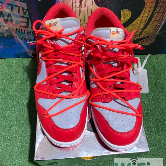 Nike Other - Nike Dunk Low Off-White University Red